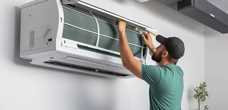 Bathroom and Small Space Ductless Installation in West Bloomfield